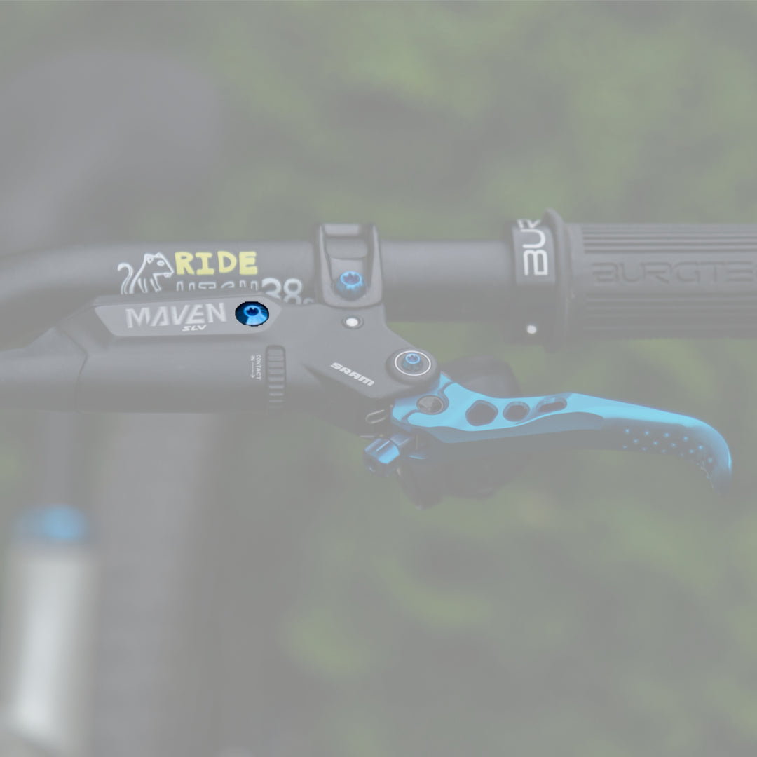 Oak Sram Titanium Bleed Bolt Kit Blue Fitted Maven