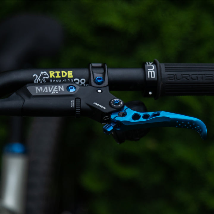 Oak Sram Titanium Bleed Bolt Kit Blue Fitted
