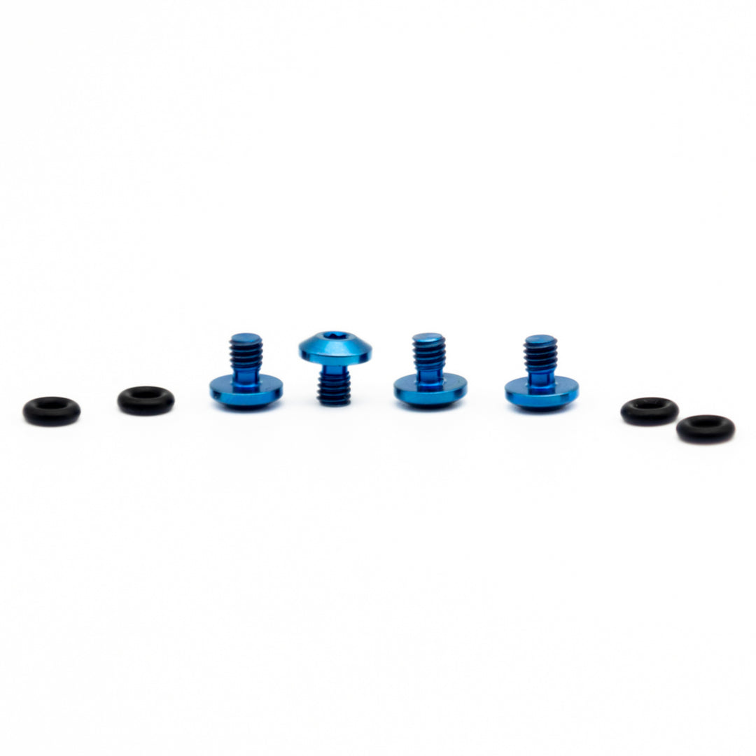Oak Sram Titanium Bleed Bolt Kit Blue