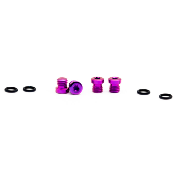 Oak Sram Titanium Dot Bleed Bolt Kit Purple