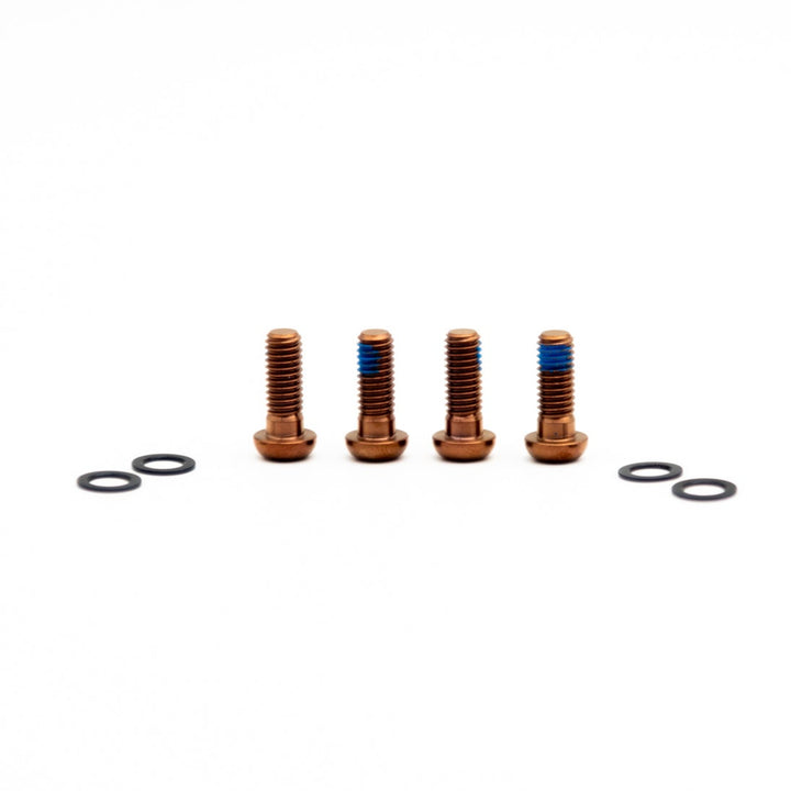 Oak Titanium Brake Mount Bolts M6X16 Copper