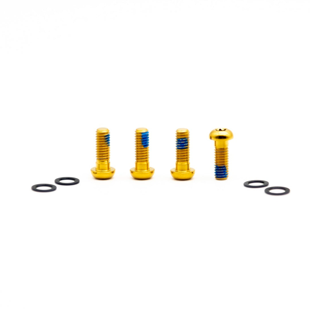 Oak Titanium Brake Mount Bolts M6X16 Gold