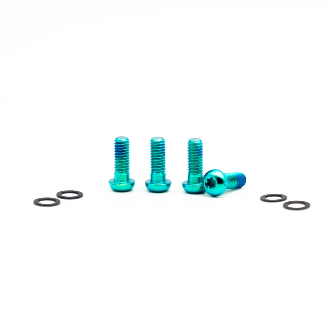 Oak Titanium Brake Mount Bolts M6X16 Green