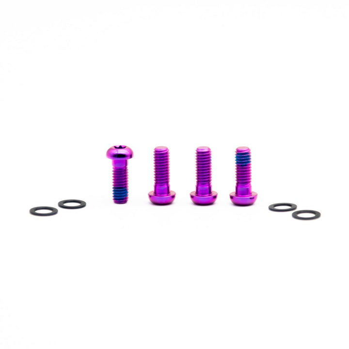 Oak Titanium Brake Mount Bolts M6X16 Purple