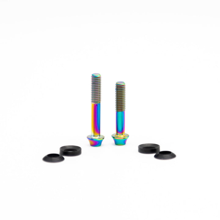 Oak Titanium Brake Adaptor Bolts Oil Slick
