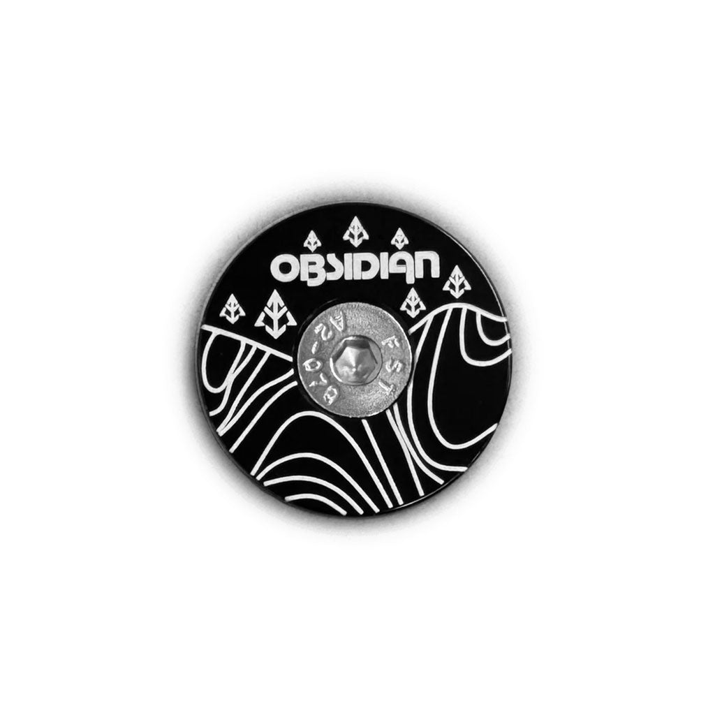 Obsidian Components Top Cap Black