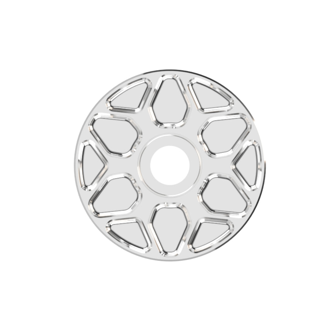 Obsidian Top Cap Silver