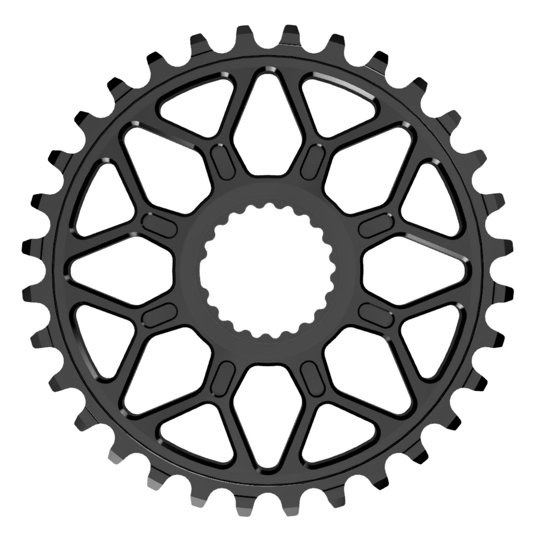 Obsidian Components Shimano Mountain Bike Chainring Black