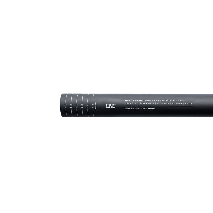 OneUp Carbon Handlebars V2 800mm Cut Marks