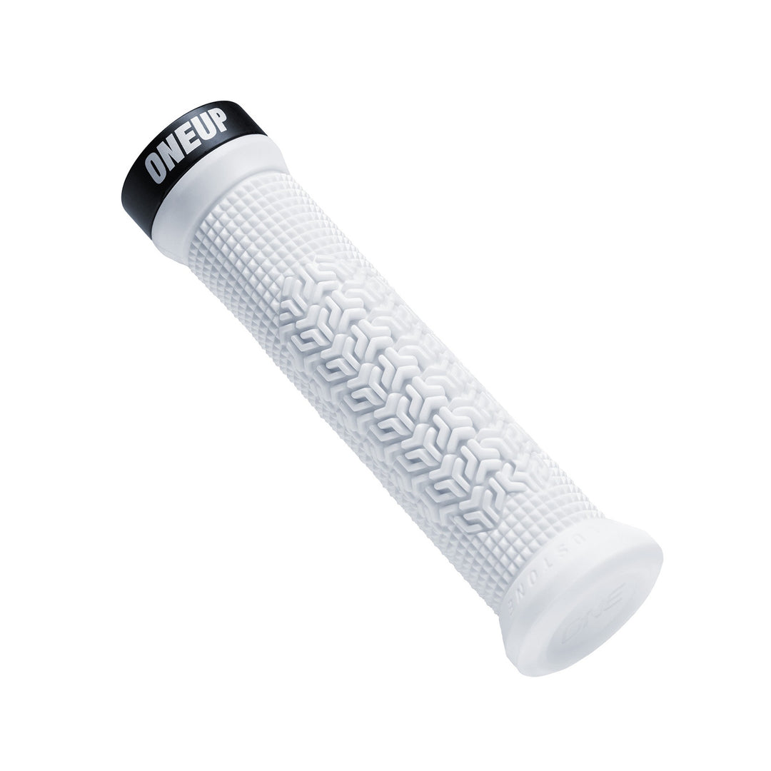 Oneup Components Goldstone Grips White Angle Right