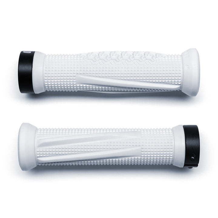 Oneup Components Goldstone Grips White Pair Side View