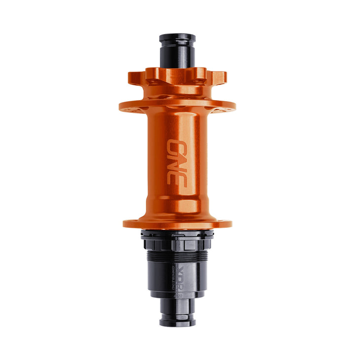 OneUp Components Rear Hub Boost 148mm 6 Bolt Including Freehub Orange