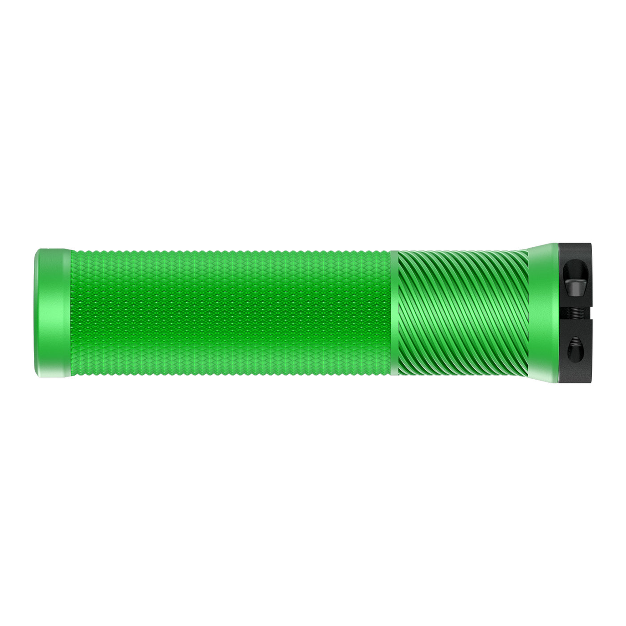 OneUp Components Thin Lock On Grips Green Bottom