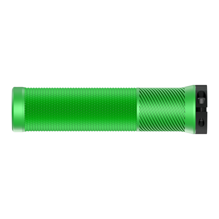 OneUp Components Thin Lock On Grips Green Bottom