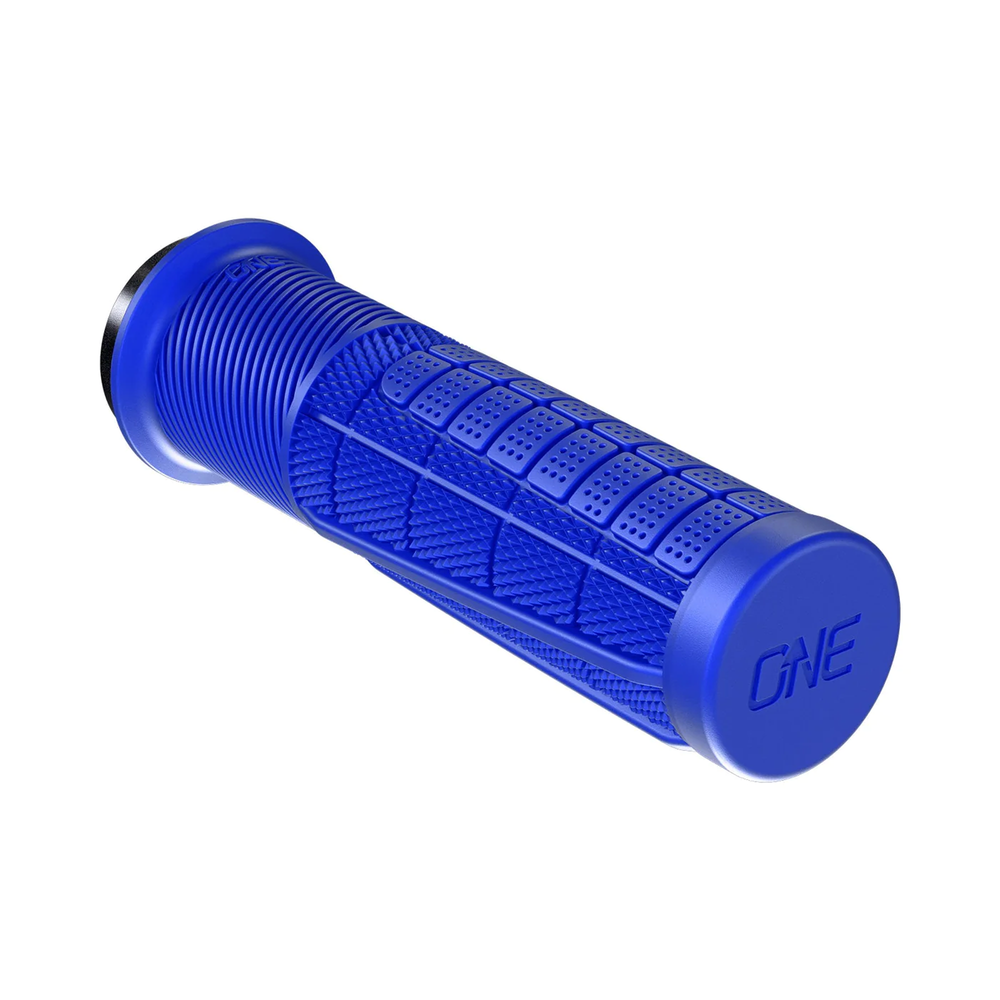OneUp Components Thick Lock On Mountain Bike Grips Blue