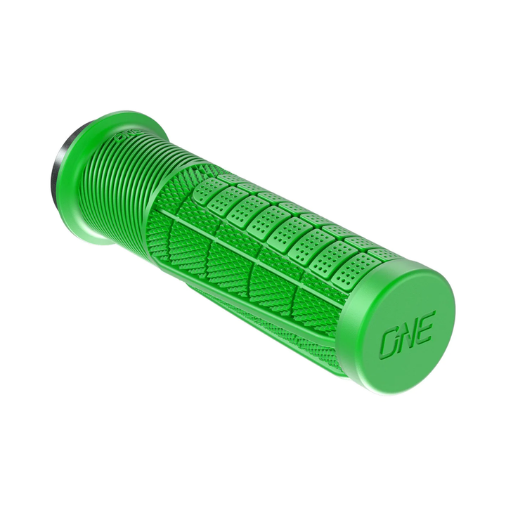 OneUp Components Thick Lock On Mountain Bike Grips Green