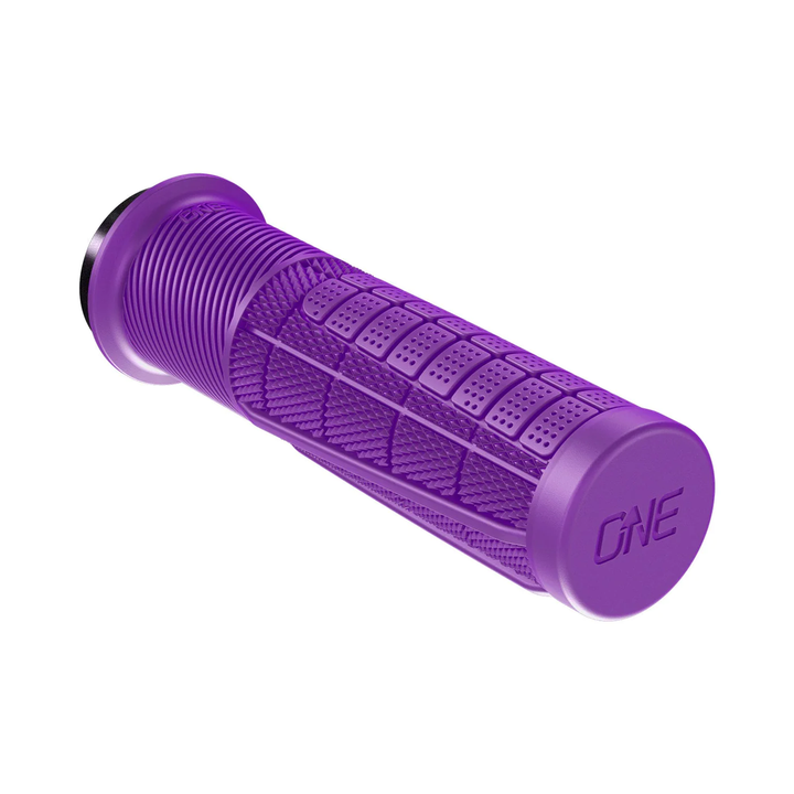 OneUp Components Thick Lock On Mountain Bike Grips Purple