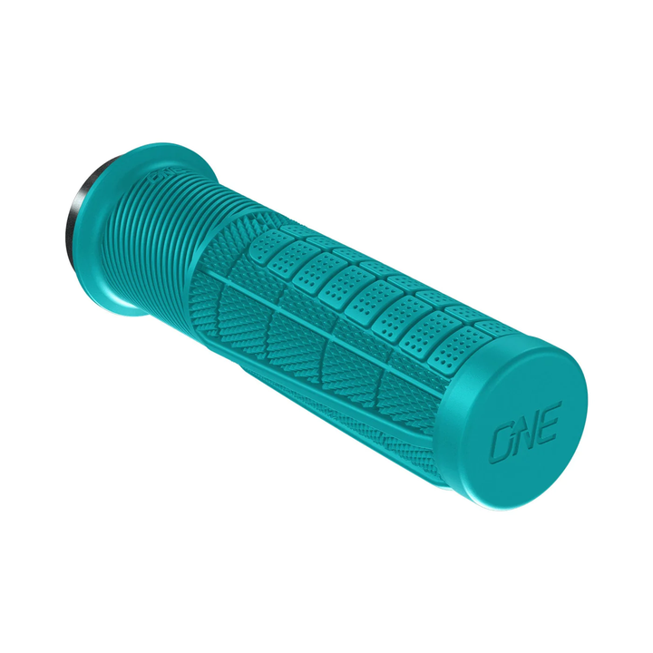 OneUp Components Thick Lock On Mountain Bike Grips Turquoise