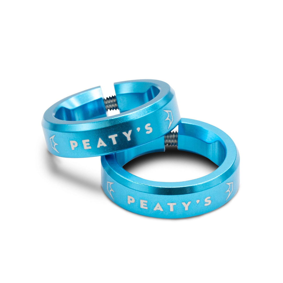 Peaty's Monarch Grips Lock Ring Turquoise