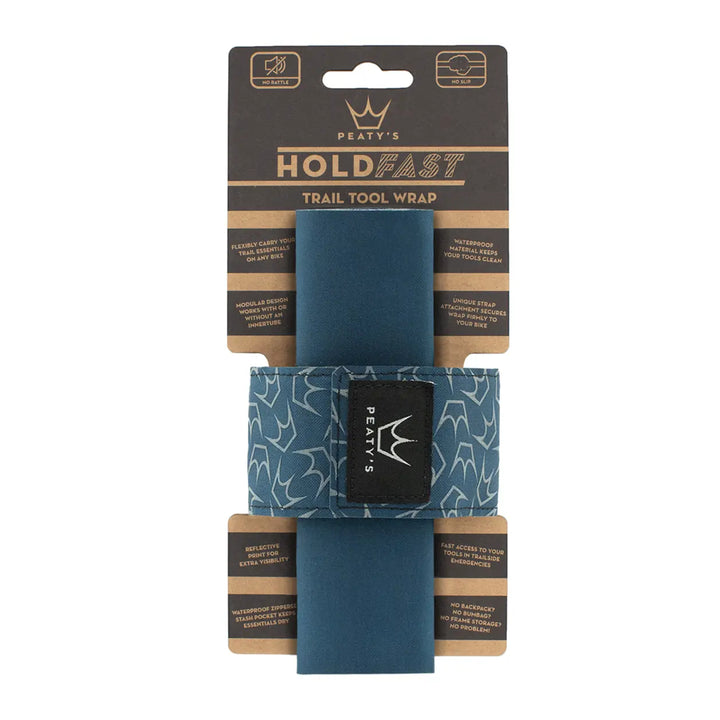 Peaty's Hold Fast Trail Tool Wrap Ocean Blue