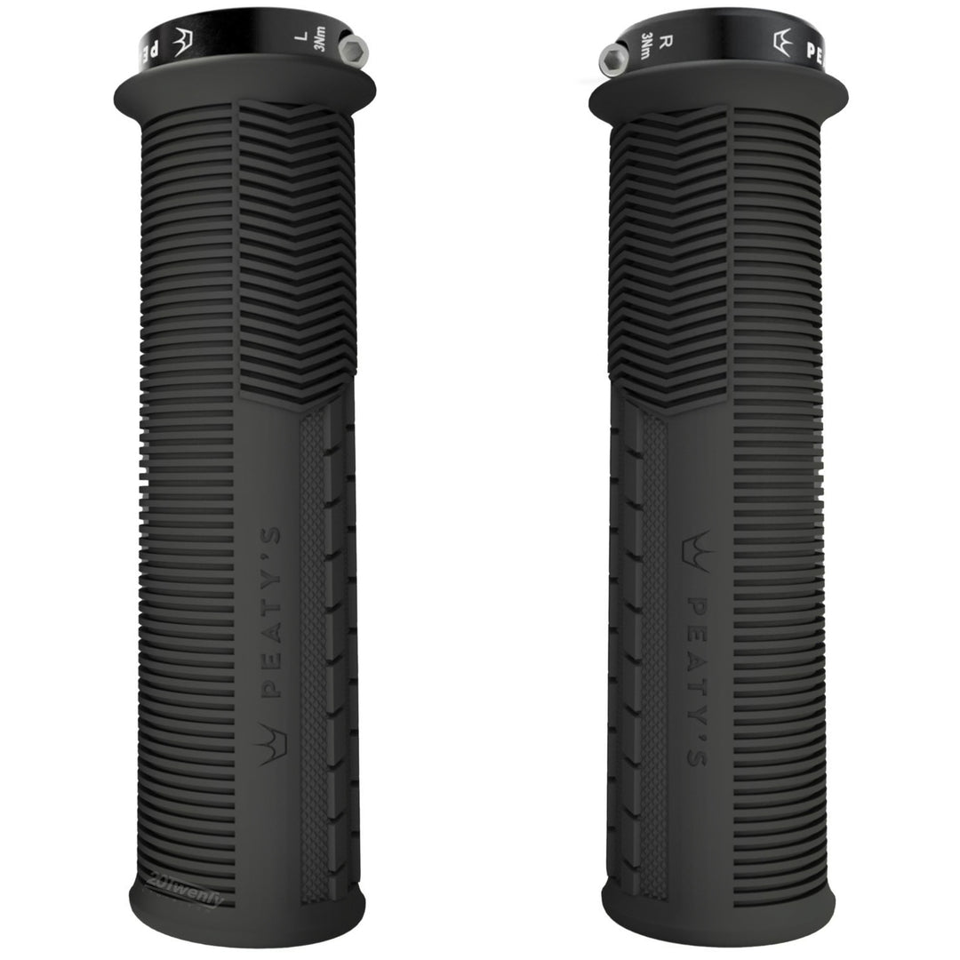 Peaty's Monarch Mushroom Mountain Bike Grips Black Thick