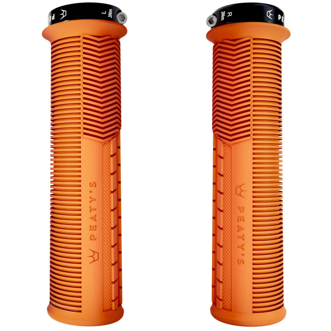 Peaty's Mushroom Monarch Mountain Bike Grips Thin Mango