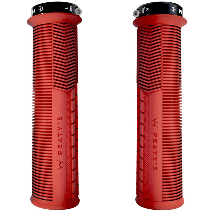 Peaty's Mushroom Monarch Mountain Bike Grips Thin Red
