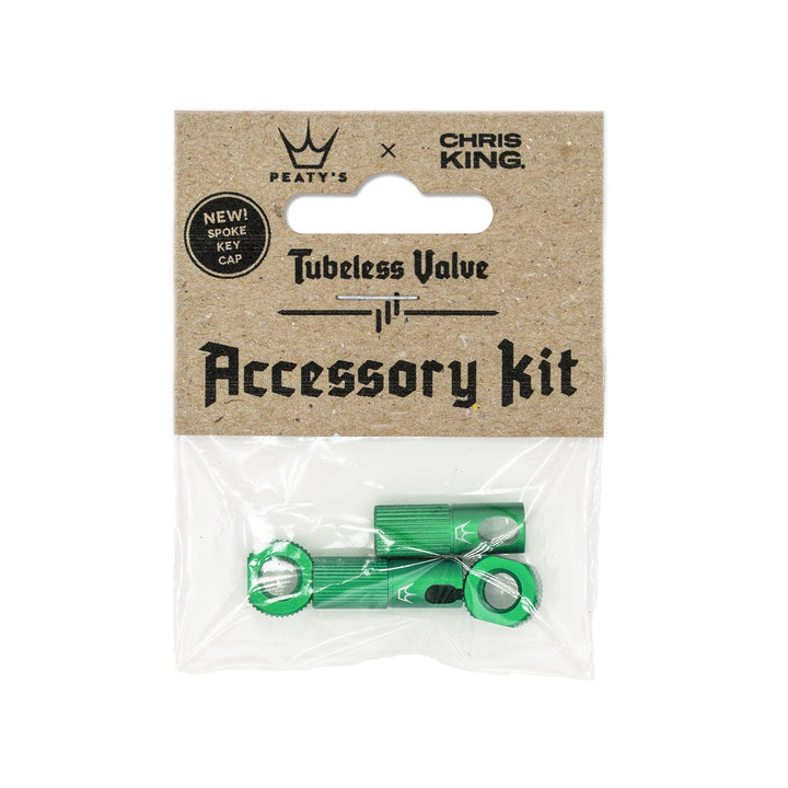 Peaty's Peaty's x Chris King Tubeless Valve Accessory Kit Emerald