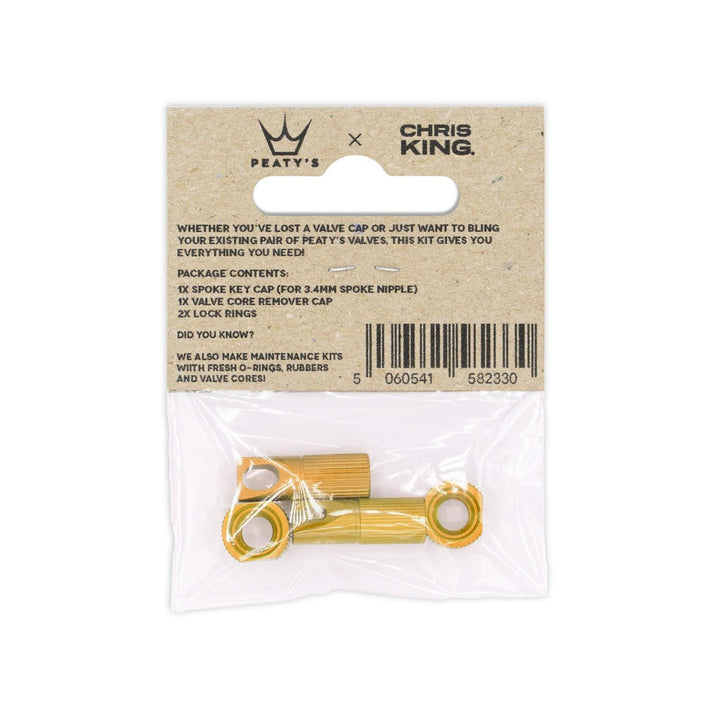 Peaty's Peaty's x Chris King Tubeless Valve Accessory Kit Mango Back