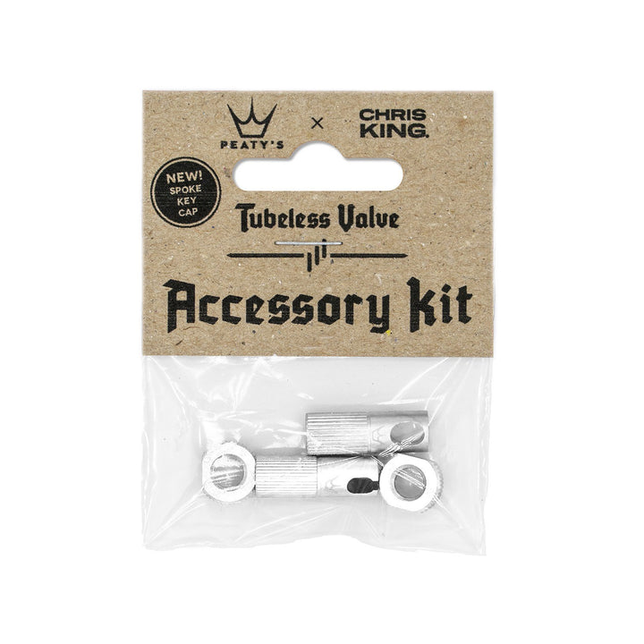 Peaty's Peaty's x Chris King Tubeless Valve Accessory Kit Silver