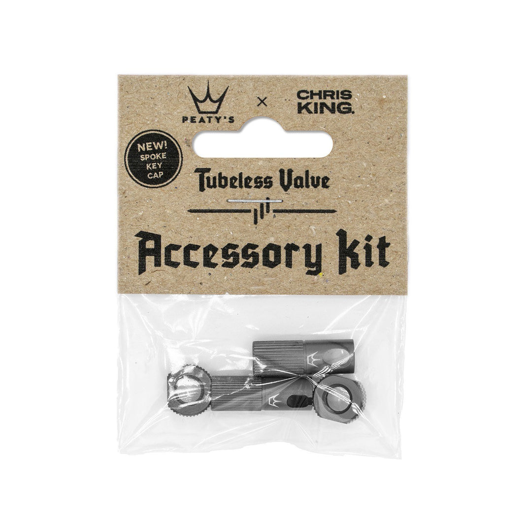 Peaty's Peaty's x Chris King Tubeless Valve Accessory Kit Slate Grey