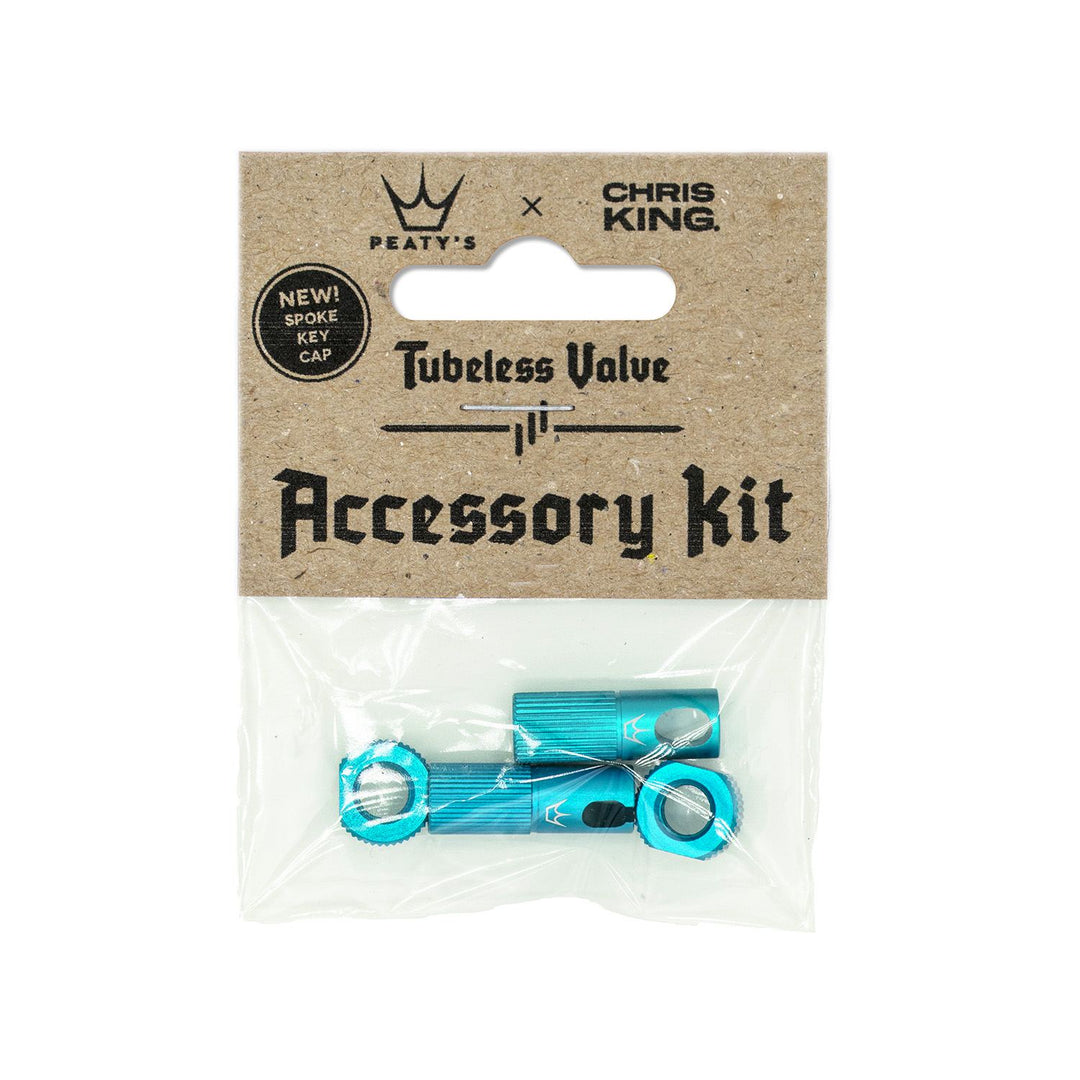 Peaty's Peaty's x Chris King Tubeless Valve Accessory Kit Turquoise