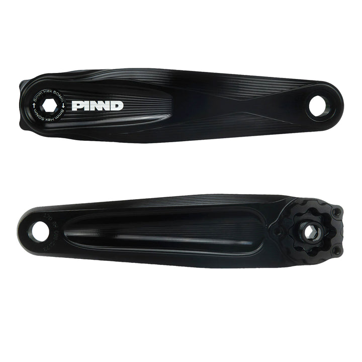 PINND Mountain Bike Cranks Black Side by Side