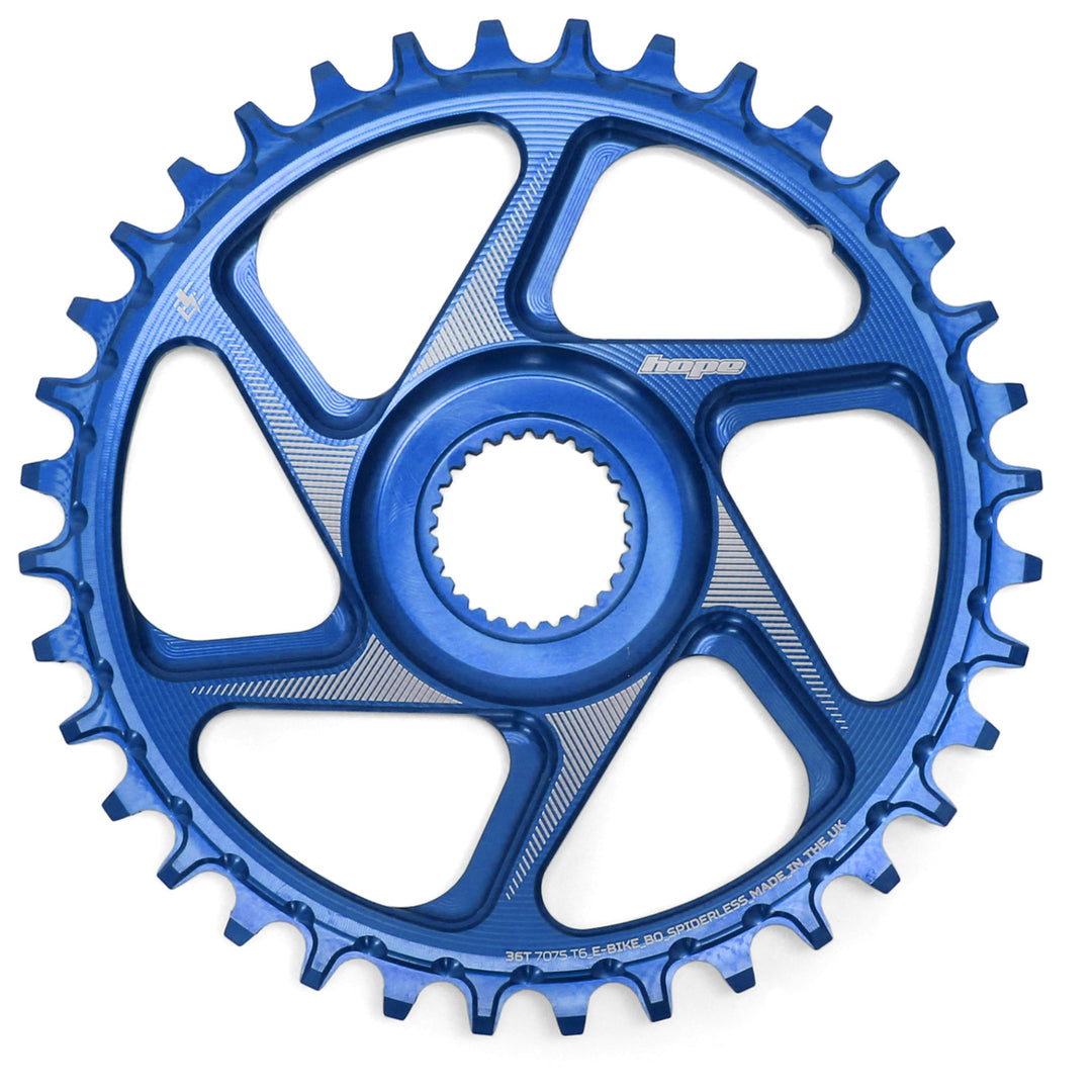 R22 Bosch Spiderless Chainring RR36EBOSP22B Blue