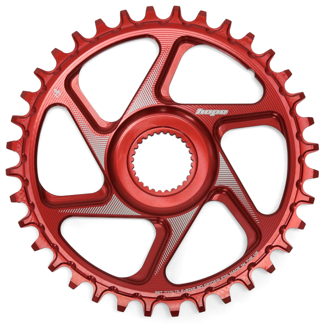 R22 Bosch Spiderless Chainring RR36EBOSP22R Red