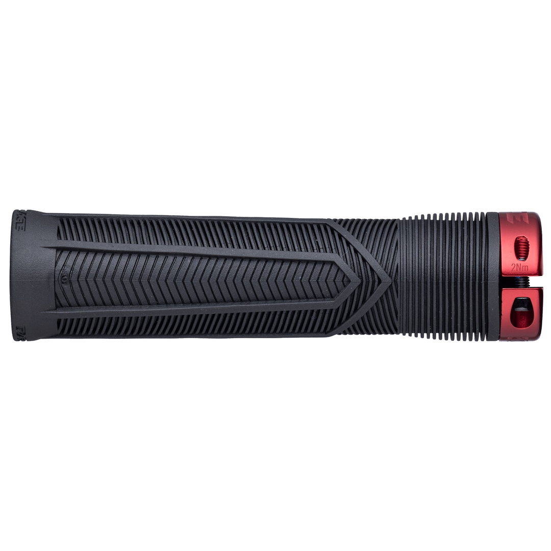 Race Face Chester Mountain Bike Grips Red Under
