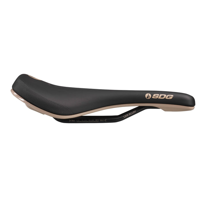 SDG Bel Air V3 Max Lux Alloy Mountain Bike Saddle Tan Side
