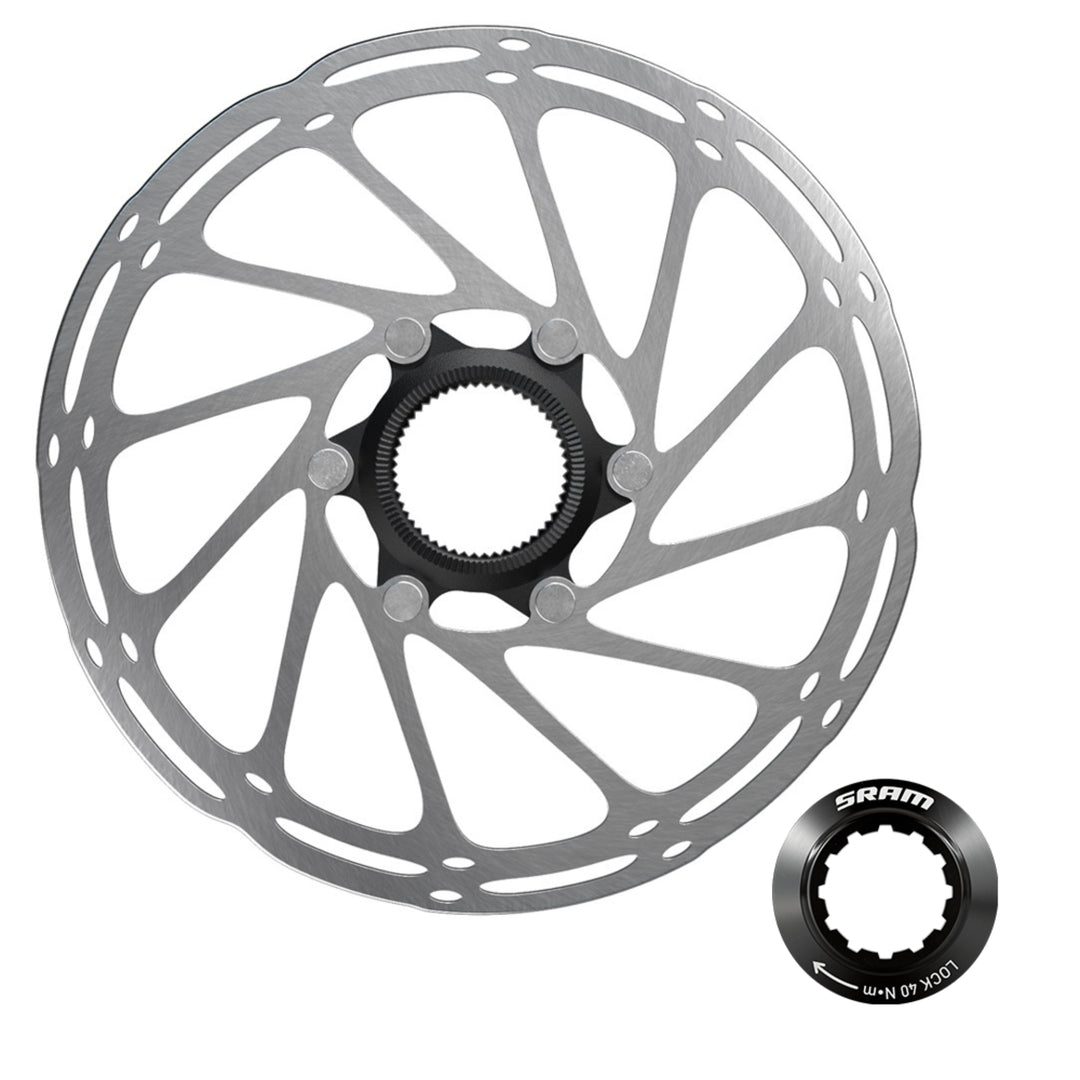 SRAM Centerline Rounded Centre Lock Brake Disc Rotor and Adaptor
