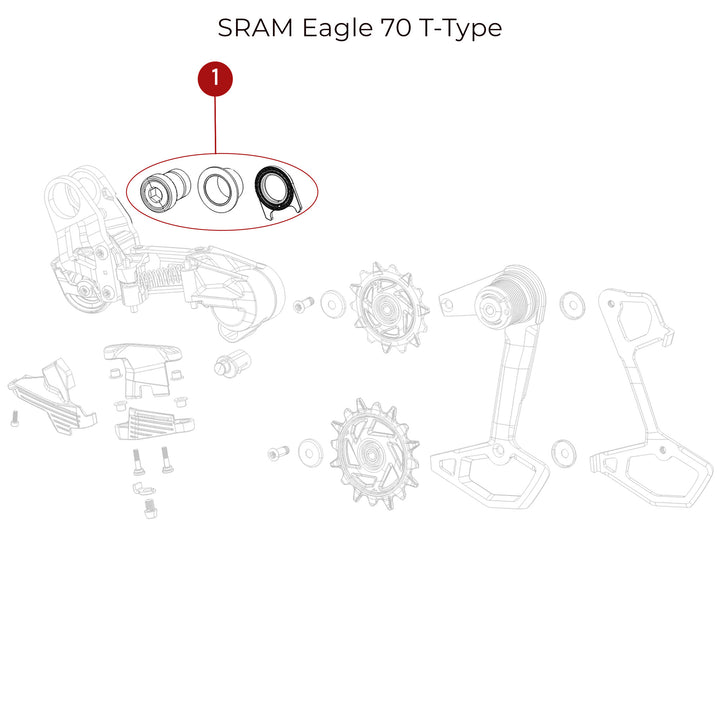 SRAM  Eagle 70 Full Mount Derailleur Bolt Kit