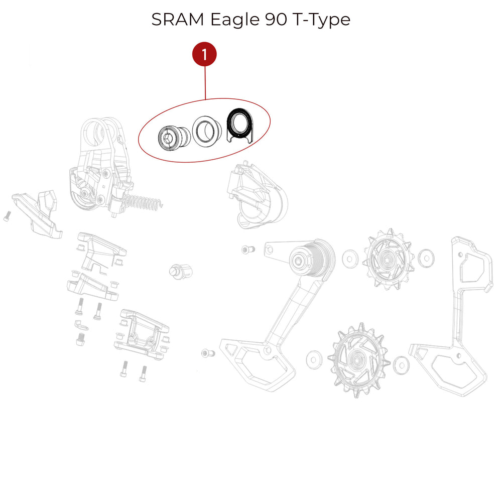 SRAM Eagle 90 Full Mount Derailleur Bolt Kit