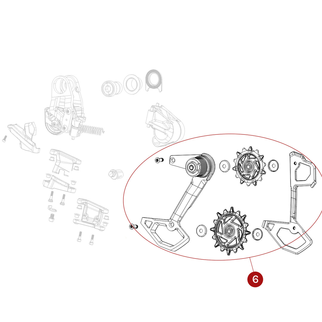 SRAM Eagle 90 Rear Derailleur Cage Assembly Kit