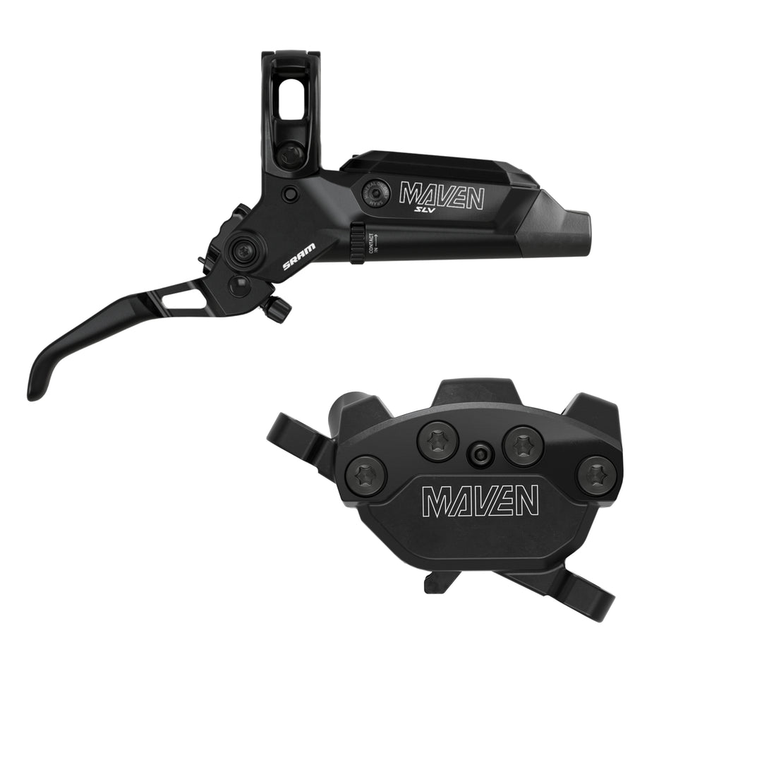 SRAM Maven Silver Mountain Bike Disc Brake Lever and Caliper