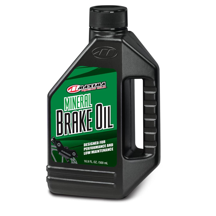 Maxima Mineral Brake Oil 500ml bottle on a white background