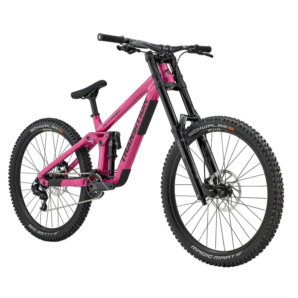 Transition Bottlerocket Dual Crown Mountain Bike Disco Flamingo Pink Front