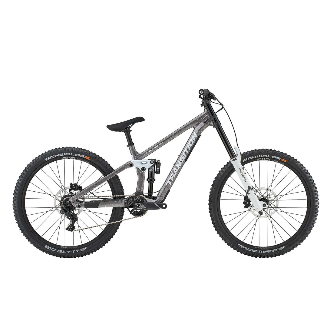 Transition Bottlerocket Dual Crown Mountain Bike Snowstorm Grey