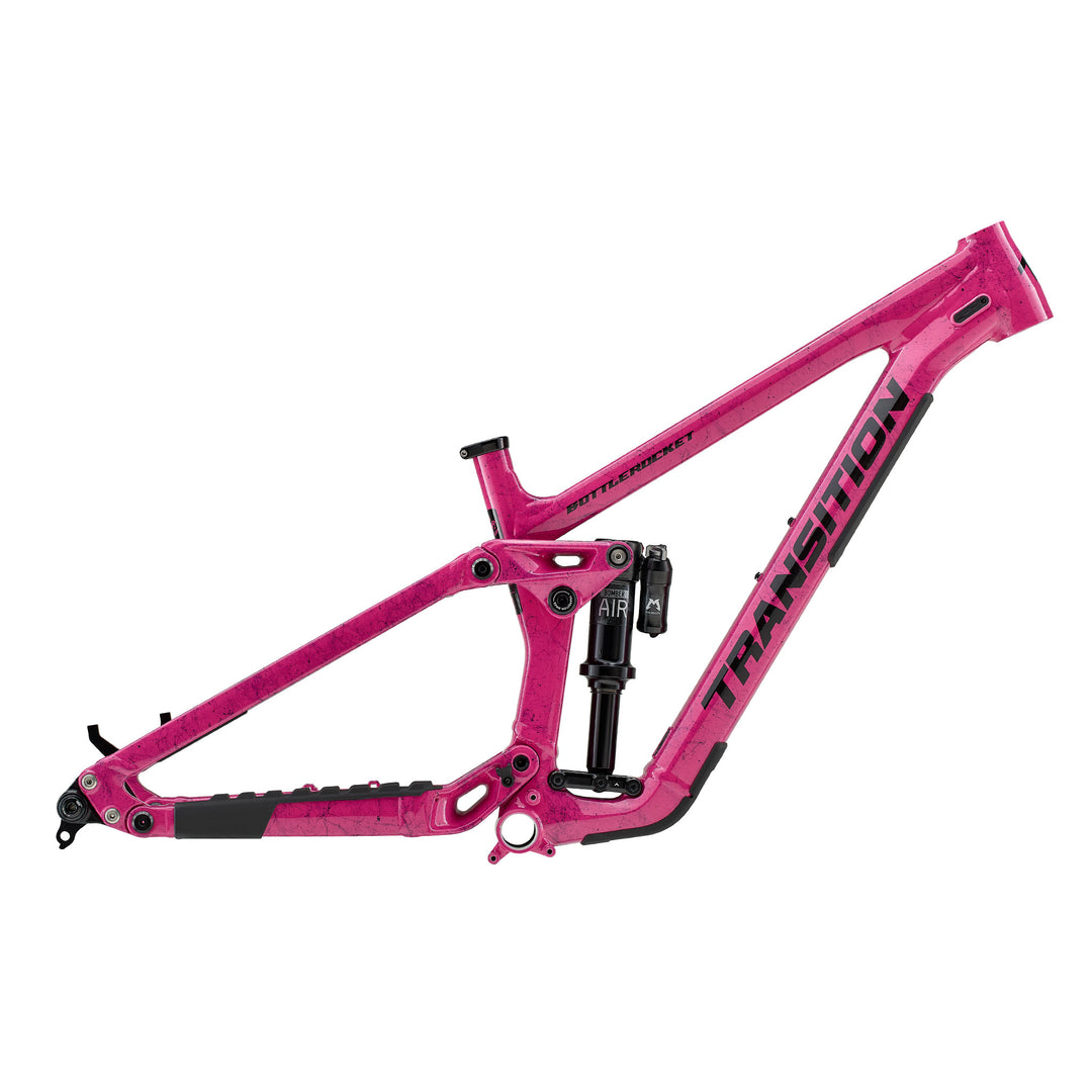 Transition Bottlerocket Dual Crown Mountain Bike Frame Disco Flamingo Pink