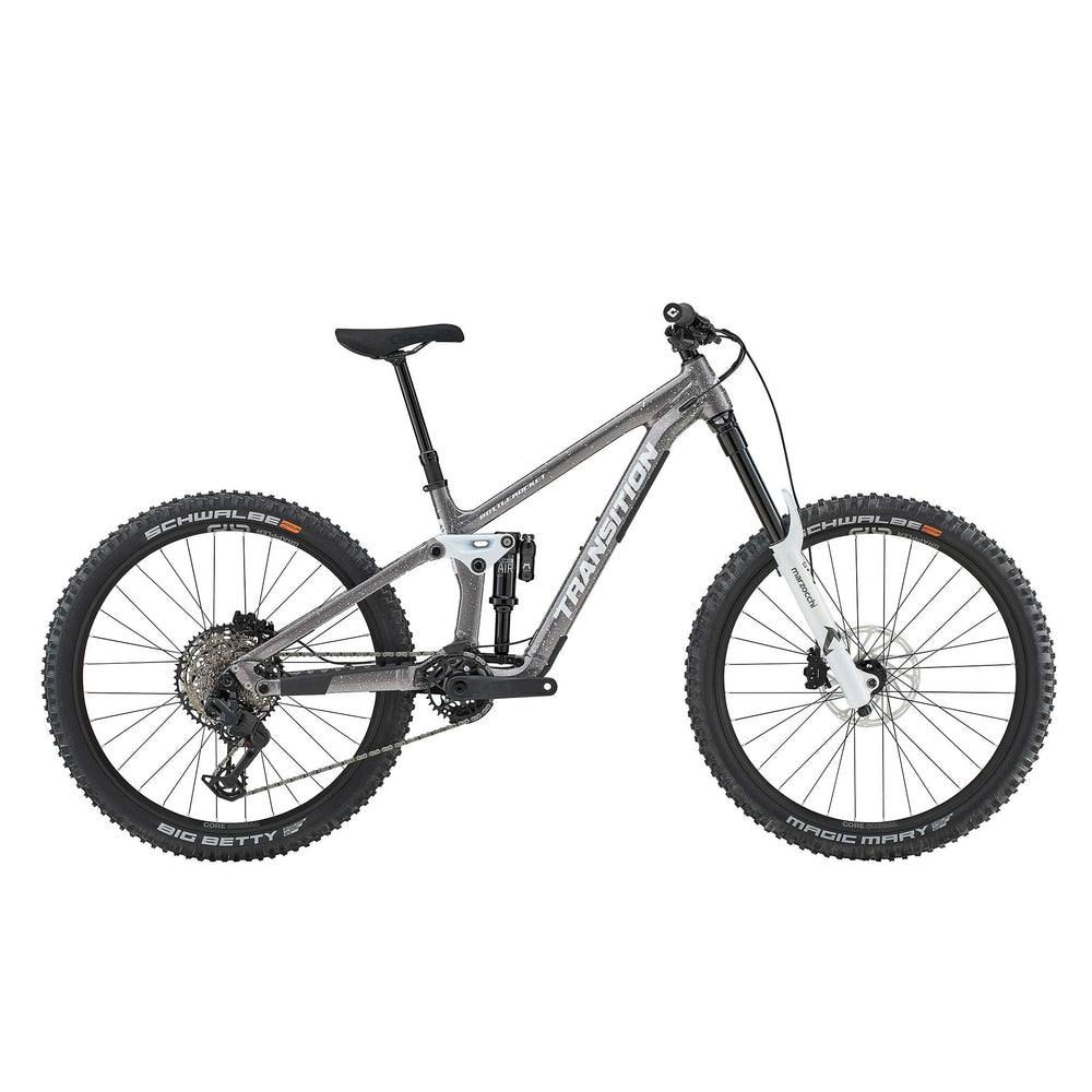 Transition Bottlerocket Single Crown Mountain Bike Snowstorm Grey