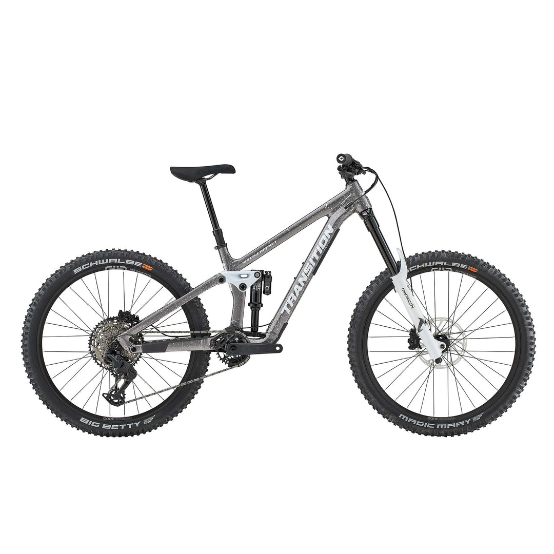 Transition Bottlerocket Single Crown Mountain Bike Snowstorm Grey