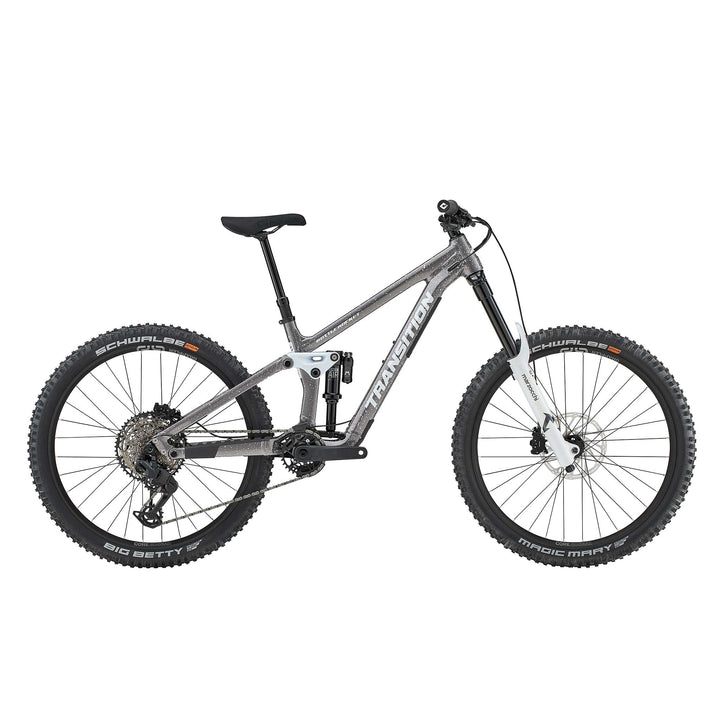 Transition Bottlerocket Single Crown Mountain Bike Snowstorm Grey