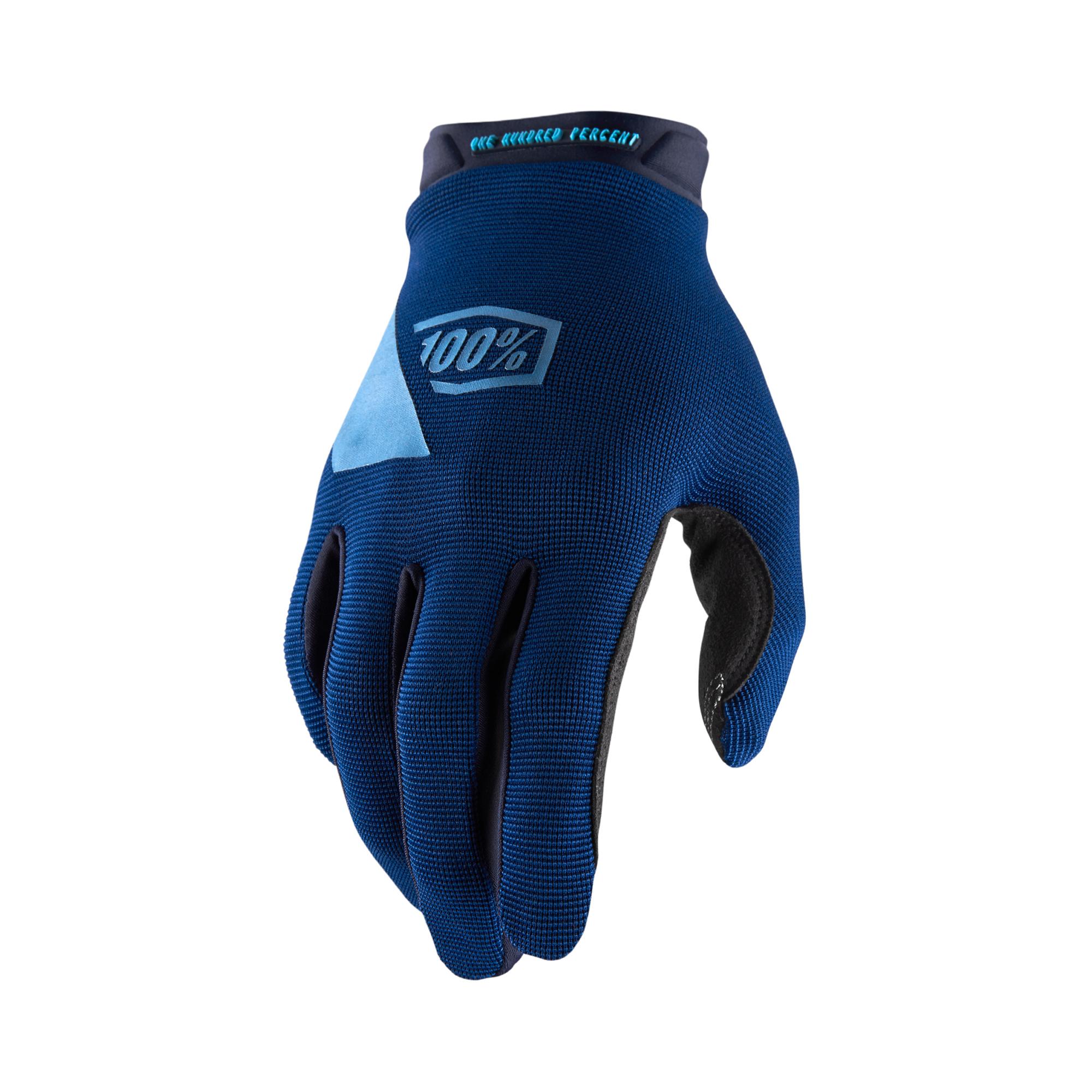 100% Ridecamp Gloves Blue